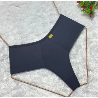 Calcinhas Conforto Fio Duplo Pala Alta Tanga Kit 3 ref 323 - Variadas
