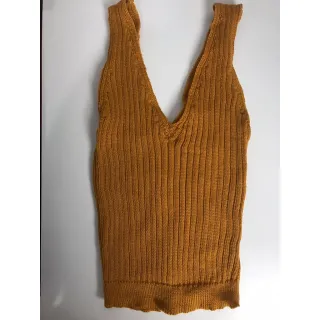 Moda Tricot Blusa Cropped Regata - BRANCA VESTE PP AO M