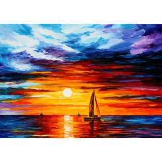 Quadro Tela Diy Kit Pintura Em Números Terapêutica - Tinta Acrílica, Pincel - 19 - Quatro estações