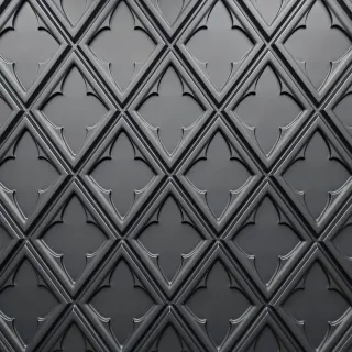 Modelo Veneto Placa Decorativas Revestimento Paredes e Tetos 3D Black 50cm X 50cm - Único