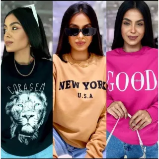 Sorpresas Estampa Forrado Moletom - Vermelho