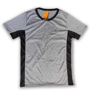 Blusa Leve Camiseta Masculina Fitness Treino Academia - Faixa Lateral Verde Militar