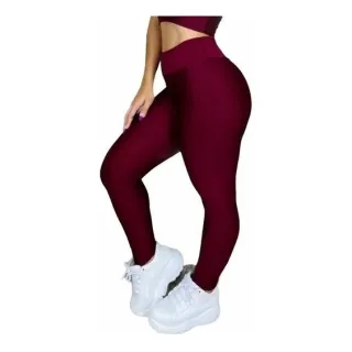 Promoção Kit 4 Calça Legging Suplex Fitness - Empina Bumbum, Envio Imediato - Preto/Cinza/Vinho/Azul