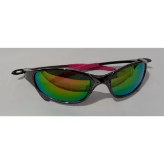 Estilosa Juju Lupa Feminino Masculino Óculos Mcs - Chumbo  Azul