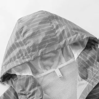 Casaco Fino TNF Outdoor Sports: Windbreaker Com Capuz, Poliéster de Alta Qualidade - Cinza