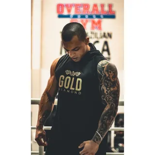 Capuz Gold Diamond - Regata Masculina - PRETA CAVADA SEM CAPUZ