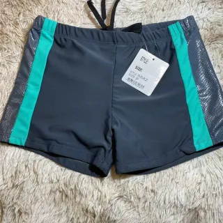 Short de praia masculino/Sunga masculina - PRETO COM LISTRA BRANCA