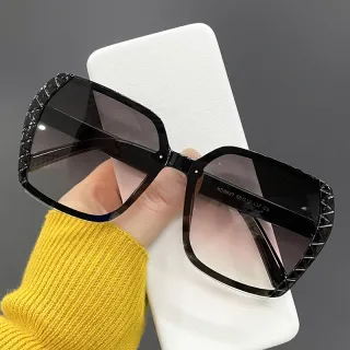 Armação Vintage Feminina para Óculos de Sol Quadrados UV400 - C7.Leopardo E MARROM