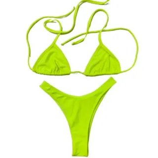 Promoção Biquíni Fio Dental Asa Delta Cortininha - Modelos Foto Original - Preto