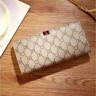 Bolsa Feminina em Couro PU com Zíper - Carteira Comprida - Brown Flower