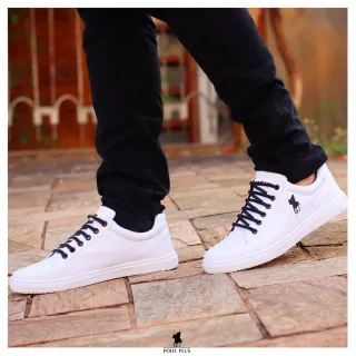 Envio rápido! Sapatênis Masculino Casual Branco, estoque no Brasil