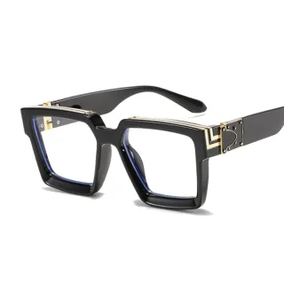 Óculos de Sol Masculino Quadrado Retro Degradê - Armação Grande - Pink