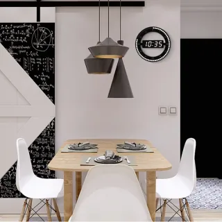 Relógio Multifuncional LED Digital 3D Luminoso Mudo Eletrônico - Preto