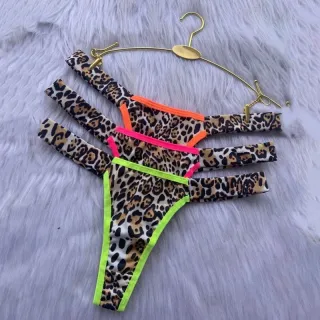 Tanga Dupla Estampada de Oncinha - Calcinha Biquíni - sortidas