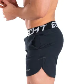 Calção de Musculação Masculino Secagem Rápida Respirável - Azul Marinho