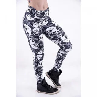 Roupa de academia calça legging estampada caveira - GG