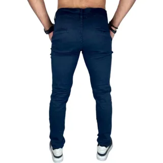 Pronta Entrega Calça Masculina Sarja Casual Tradicional Lisa - Preta