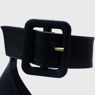 Sandália Moda-29.08 Salto Bloco Scarpin Sapato Grosso - Pink