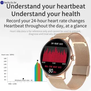 Relógio Inteligente LIGE 2022 Bluetooth Chamada IP67 Fitness À Prova D