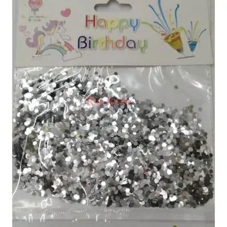 Confetes Metalizados 15g Para Decoração de Festas Bexiga Topo de Bolo Carnaval - Pink - P