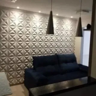 Revestimento Decorativo em PVC 3D para Parede - 20 Placas de 25 cm - Pétalas