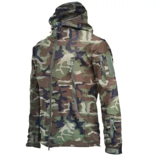 Jaqueta Militar Tático Soft Shell Techwear - À Prova de Vento e Impermeável - Dark Grey