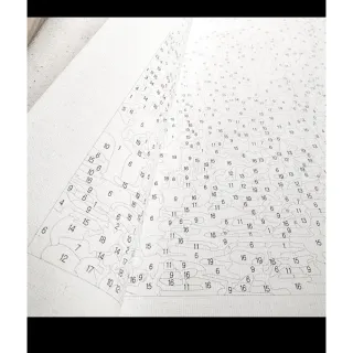 Tela de Pintura Numerada Acrílica - Faça Você Mesmo Quadro de ArteTerapia - DZ26