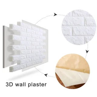 Decoração de casa com Papel de parede 3D autoadesivo a prova d