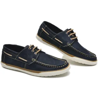 Promoção de Lançamento: Dockside Mocassim Masculino em Couro Legítimo - Azul