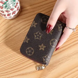 Carteira Feminina com Zíper e Vários Slots de Cartão - Estilo Retro - Flower Colorido