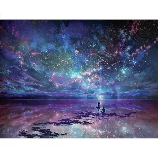 Tela de Pintura Numerada Acrílica - Faça Você Mesmo Quadro de ArteTerapia - DZ26