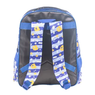 Bolsa Resistente Dinossauro Infantil Masculina: Mochila Escolar Impermeável para Meninos - Azul