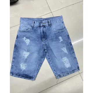 Bermuda Marmorizada Rascada Masculina 100% Algodão - Modelo TOP - B.rascada clara