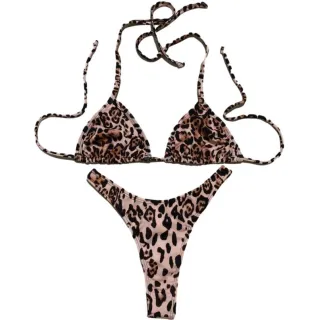 Cortininha Feminino Biquini Fio Dental Asa Delta - Laranja