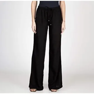 Pantalona Feminina Lateral Fechado - Forro por Baixo - Verde militar aberto lateral