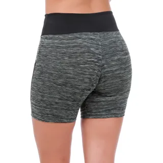 Bermuda Fitness 8742 com Detalhe em Tela - Academia, Treino, Moda - Verde