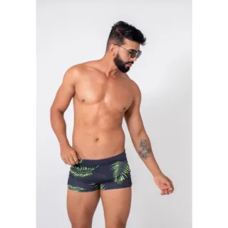 Moda Masculina Sunga Adulto Estampada e Lisa Box Praia - SUNGA RAJADA