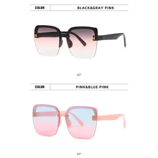 Óculos de Sol Designer Sem Moldura Moda Luxo Mulheres Homens - C7.PINK&PINK BLUE