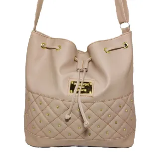 Bolsa Saco Tiracolo Feminina Barata - Estilo Super Lado - Caramelo Lisa