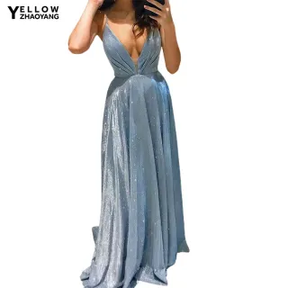 Vestido Frente Única Brilhante Corte Baixo Chão Banquete - Vermelho