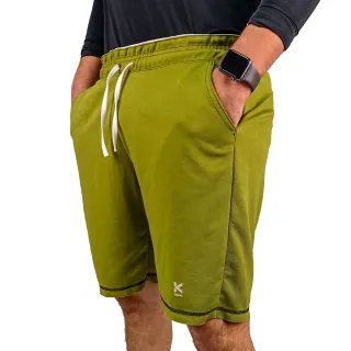 Bermuda Treino Masculina Diagonal Moletom Academia - K STORE - Cinza