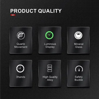 Relógio Masculino Quartz À Prova D