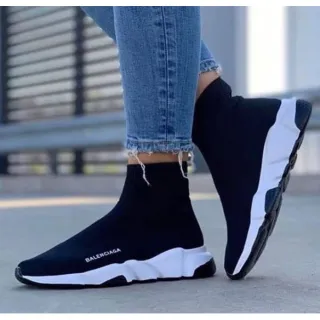 Promoção Tênis Balenciaga Speed Trainer Masculino e Feminino - Preto Preto