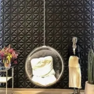 Revestimento Decorativo em PVC 3D para Parede - 20 Placas de 25 cm - Pétalas