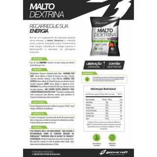 Bodyaction Malto Dextrin 1kg - Maltodextrina - Laranja com Acerola