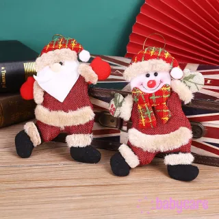 Decoração Natalina: Conjunto de 5 Ornamentos Papai Noel/Snowman - 4