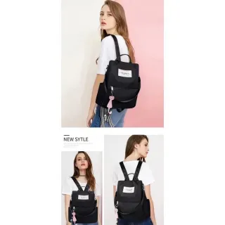 Chaveiro anti furto feminino: mochila de nylon com estilo - Fúcsia