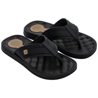 Confortável Chinelo Masculino Cartago Egeu ll com Massageador - Cinza/Preto