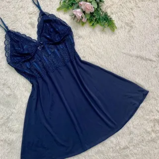 Pijama Sensual de Renda Sem Bojo - Camisola Linha Noite - Vermelho