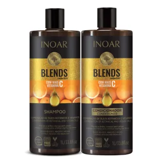 Kit Inoar Litrão - Shampoo + Condicionador Resistance Blends Cicatrifios Argan - Cicatrifios